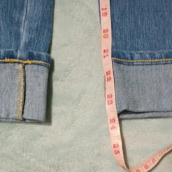 Belle Kim Gravel Light Blue Ankle Jeans Women Size 4P - Picture 5 of 12